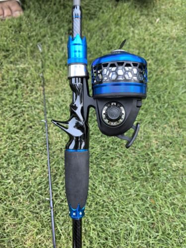 DC Baitcasting Combo, Smart Digital Brake Reel, 4-Section Carbon Rod, Tackle Bag, Line & Lures, Complete Travel Kit for Bass Freshwater - color: Spincast Combo- 7FT