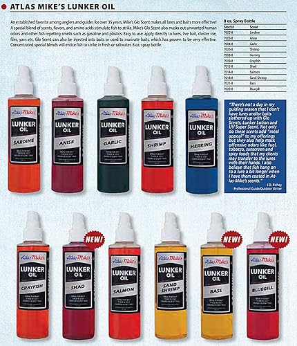 Mike's Fishing Bait Lunker Oil - color: Salmon, size: 8 oz