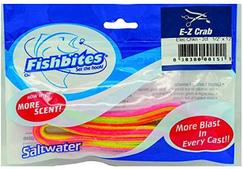 Fishbites E-Z Crab - Longer Lasting - color: Electric Chicken