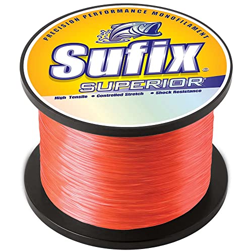 Sufix Superior Spool Size Fishing Line - color: Neon Fire