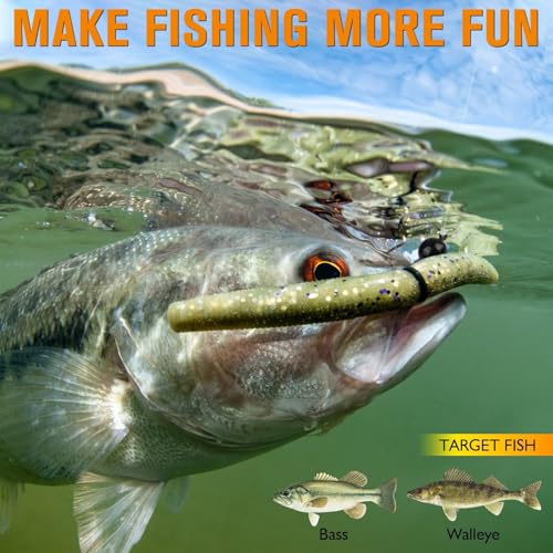 Dovesun 12PCS Weedless Jig Head Wacky Rig Hooks Weedless Fishing Hooks Jig Heads for Bass Fishing Worm Weights Hook 1/16oz 1/10oz 1/8oz 1/5oz - size: Weight1/10oz-Size1/0-12pcs