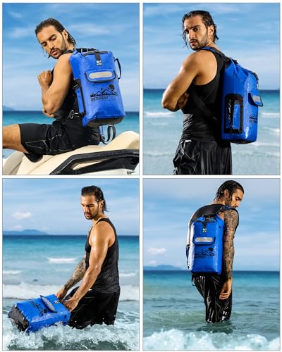 IDRYBAG Dry Bag Backpack - color: Blue, size: 20L