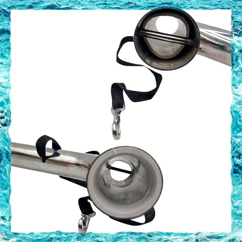 2 Pack Fishing Rod Holders for Kayak & Boat, 360° Swivel Clamp Rod Holder with Enlarged Base, Fits Round Square Tubes, Jon Boat, Canoe, Fishing Accessories - color: Silver