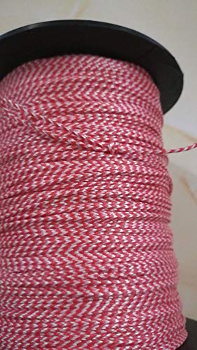 GPP 8 Strands Braided Fishing Line Bowfishing line 150 LBS 109 Yards (100M) 0.031 0.8mm,Hi-Grade Performance - color: Red / White color mixed