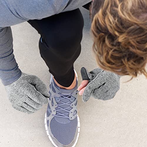Bencailor Windproof Waterproof Fingerless Gloves Winter Touchscreen Gloves Men Cold Weather Cycling Supplies - color: Black,Gray, size: Medium