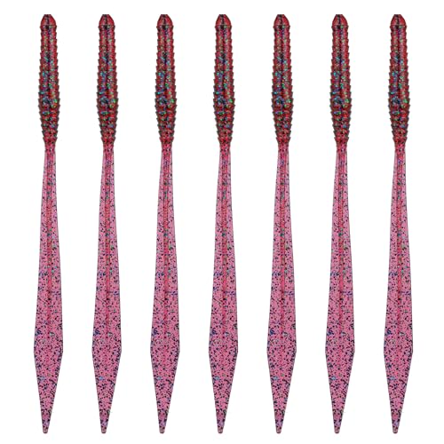 6th Sense – Ridge Worm – Soft Plastic Worm – Bass Fishing – Long Flowing Ribbon Tail Worm – Made in the USA (7 per Pack) - color: Plum Bug