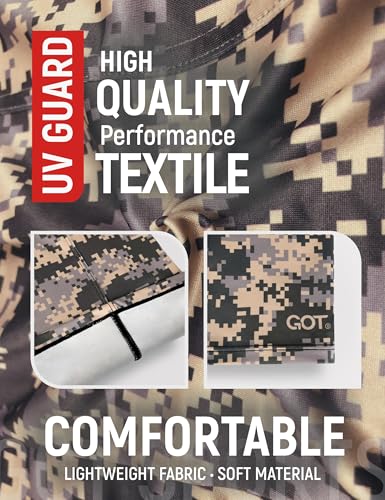 UPF 50+ Balaclava Ski Mask for Men Women - UV Face Mask Motorcycle Shiesty | Windproof, Breathable, Hinge Design, Full & Half Face Coverage, Fits Under Helmet, Snowboarding, Skiing - color: Digital Mud Camo
