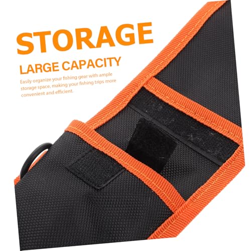 Yardwe Fishing Tackle Bag Bait Bag Storage Pockets Oxford Fabric Lure Binder for Hooks Baits Gear Organizer for Outdoor Activities