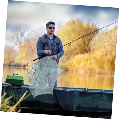 Fishing Net Portable and Foldable Umbrella Fishing Bait Net - Easy to Use Fishing Tool for Crayfish,Shrimp,Crab, Catfish - color: 12 Holes