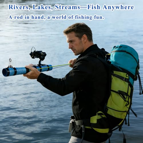 SUFFUSE Fishing Rod, Portable Catapult Lure Fishing Tools, Saltwater and Freshwater Great Gear for Traveling - color: Package D
