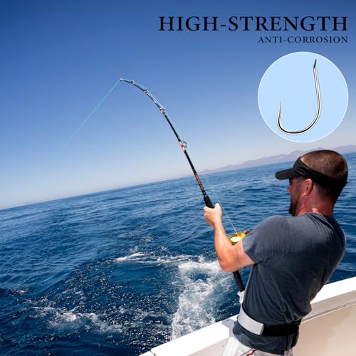 Sabikirigs Set Bait Rigs Saltwater Bait Saltwater Fish Skin Feather Hooks Salt Water Fishing Bait Rigs for Freshwater