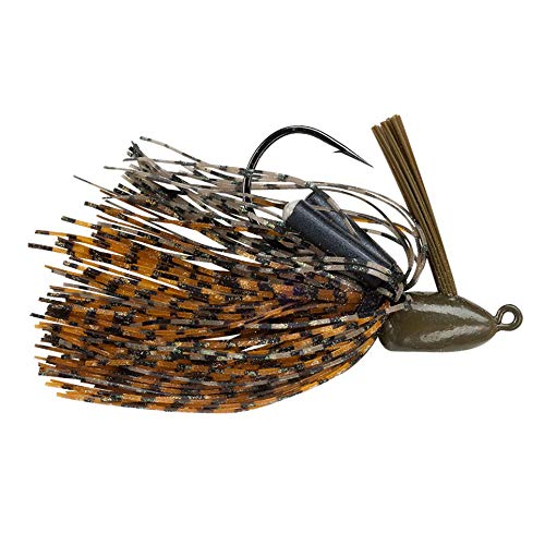 Booyah Boo Jig Bass Fishing Lure with Weed Guard - color: Watermelon Pumpkin, style: Boo Jig (1/2 Oz)