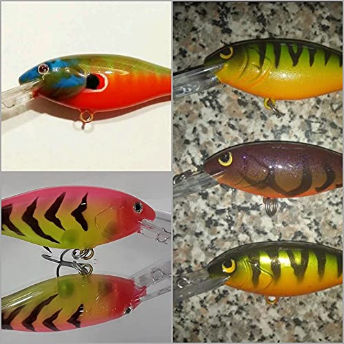 Blank Unpainted Minnow Crankbait Topwater Lipless Jerkbait Fishing Lures - color: UPC187P10
