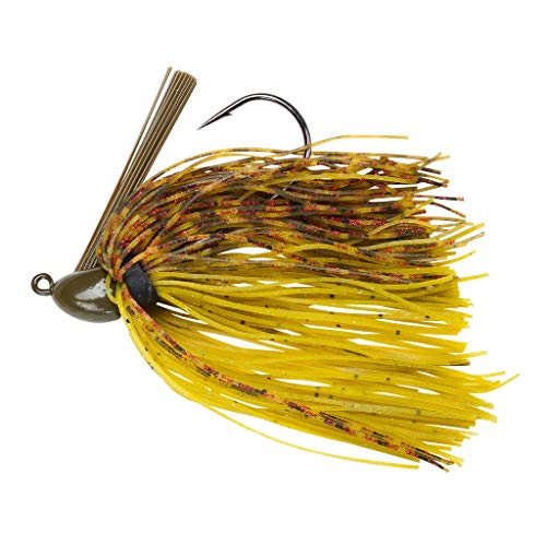 Booyah Boo Jig Bass Fishing Lure with Weed Guard - color: Watermelon Red