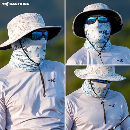 KastKing Sol Armis Neck Gaiter - UPF 50 Face Mask - UV Sun Protection Mask for Men & Women, Fishing, Hiking - color: D: Boulder Bay
