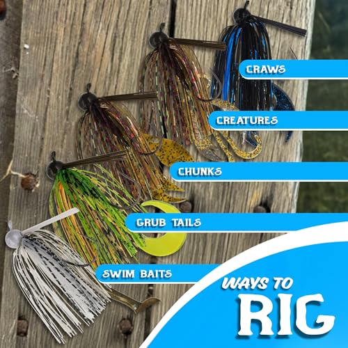 Reaction Tackle Mushroom Jig Heads for Ned Rig Finesse Bass Fishing, Stand-Up Design with Standard and EWG Hook Options (25-Pack) - color: Black, size: 1/4 Oz