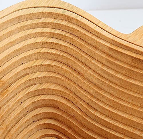 Dried Fruit And Nuts Gift Basket Natural Bamboo Collapsible Fruit Picker Basket In Fish Shape for Kitchen Dinner Table - color: Fish
