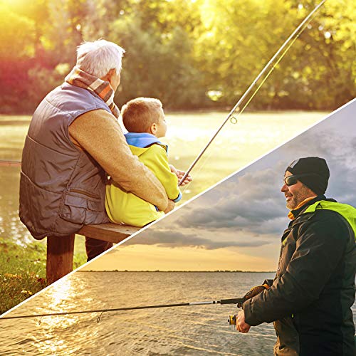 PLUSINNO Fishing Rod and Reel Combos - Carbon Fiber Telescopic Fishing Pole - Spinning Reel 12 +1 Shielded Bearings Stainless Steel BB - color: ONLY Fishing rod (not include reel), size: 2.1M 6.89FT