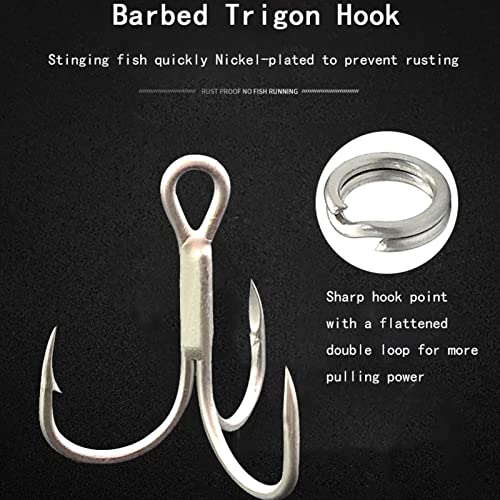 Popper Fishing Lure, JAZALIC Topwater Popper Lures 3D Eyes Fishing Accessories for Saltwater Surface Casting and Freshwater Surface Fishing, Gt Tuna Kingfish Large Predator Fish (5.11in, 1.48Oz) - color: white&red
