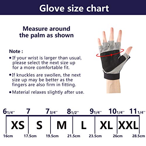 Palmyth UV Fishing Gloves Sun Protection Fingerless Kayaking Glove Men Women UPF 50+ SPF for Sailing, Hiking, Paddling, Canoeing, Rowing, Driving - color: Navy Blue, size: XX-Large