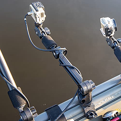YakAttack 8" Extension Arm for LockNLoad Accessories | Rod Holder & Fish Finder Riser | Track Mount Compatible | Includes Hardware | Made in USA | Kayak Fishing Attachment