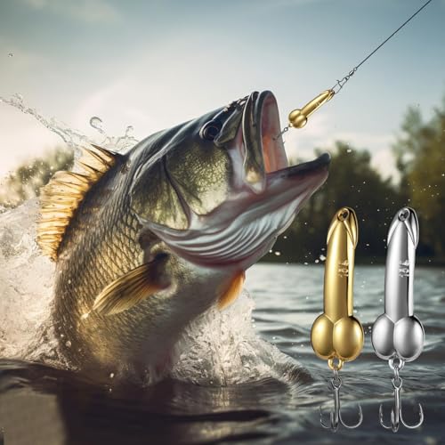 Realure 4Pcs Zinc Alloy Spoon Lures with Treble Hooks & Rolling Swivels,4 Weights 5g 10g 15g 20g Gold Silver Metal Spoon Fishing Tackle for Freshwater Lake Inshore Saltwater Bass Walleye Pike Trout - size: 15g 4Pcs