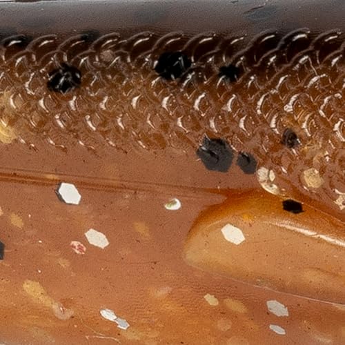 Strike King Homing Minnow Fishing Lure, Pre-Rigged Soft Plastic Swimbait, 3-Pack - color: Orange Bream, size: 4"