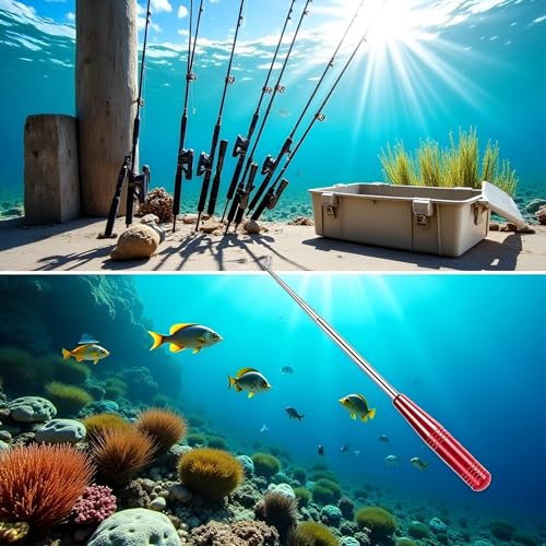 Red Fishing Hook Remover Fishing Hook Quick Removal Device Portable Hook Detacher Security Extractor Fish Hook Disconnect Device Fishing Hooks Accessory