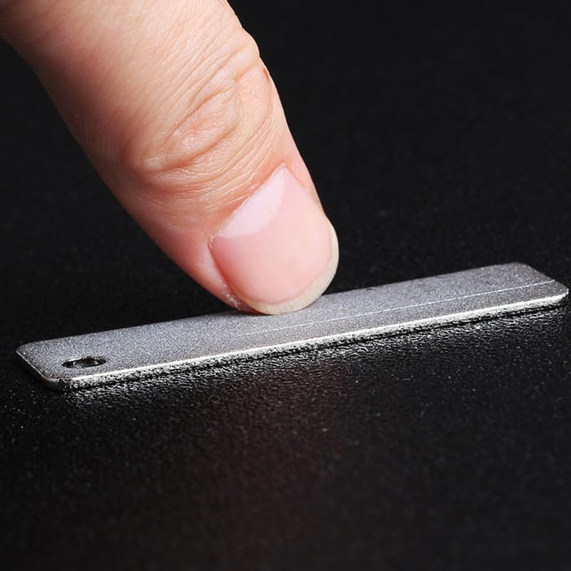 Healifty 2Pcs Pocket Whetstone Sharpening Stone Mini Portable Outdoor Sharpener for Compact Grinding Tool for Camping Pocket Carry 2.51 X 0.74 X 0.07 in