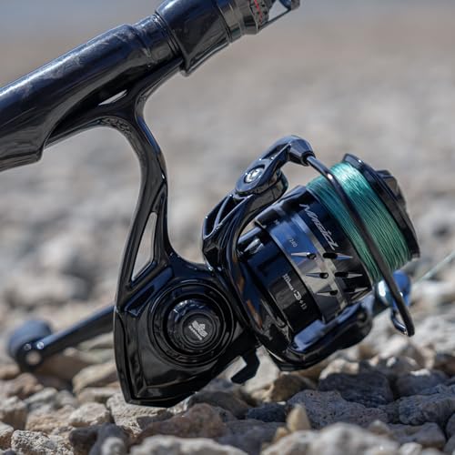 Handing LITE II Spinning Reels Freshwater Spinning Fishing Reels 14.33 Lbs Max Drag Ultra Smooth 5.2:1 Gear Ratio Aluminum Spool 3+1 BB Handle Interchangeable - size: Size 4000