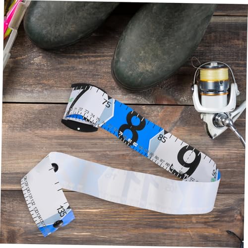 Yardwe Fish Measuring Board Adhesive Fish Ruler Tape for Boats Kayaks Outdoor Use Weatherproof Design Compact Portable Versatile Fishing Measurement Tool