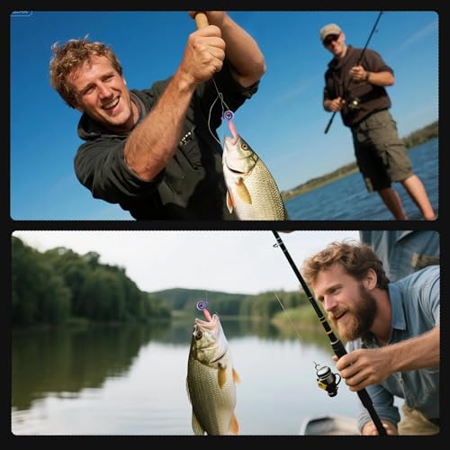 FishTrip Crappie Jig Heads, 25/40packs Fishing Jig Heads Hooks with 3D Eyes Swimbait Jig Head for Crappie Bass Fishing 1/32oz, 1/16oz, 1/8oz, 3/16oz, 1/4oz - size: 1/32oz_40pcs