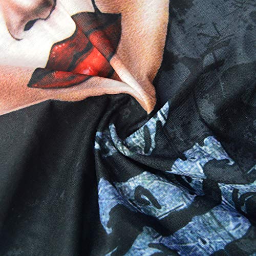 Obacle Skull Face Mask for Women Dust Wind Sun Protection Rave Festival Riding - color: Women Big Red Lip