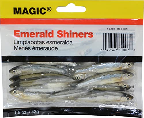Magic Products Preserved Emerald Shiners Medium 5203 (2"-3"; 18 ct.), Silver and Black