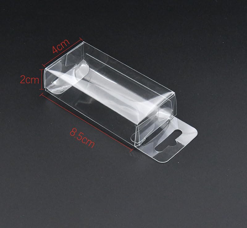10pcs Fishing Lure Tackle Clear Plastic Package PET Box for Bait Crafts - size: 10cm/3.9" 10pcs
