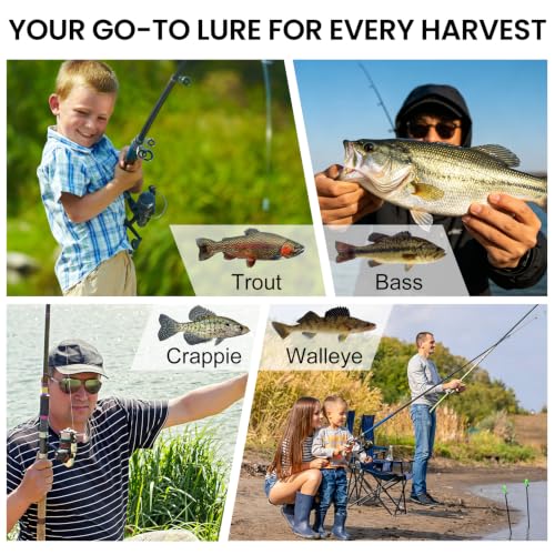 TRUSCEND Duramax Easy Catch Soft Fishing Lures with BKK Hook, Trembly Sinking & Vibrating Swim for More Bites, Pre-Rigged Curly & T-Tail Swimbait for Bass, Trout, Crappie, Freshwater Saltwater Fishing - color: A2-3.5"-3/8oz
