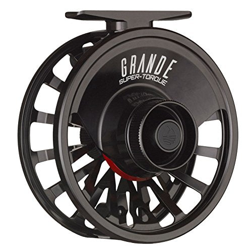 Redington Grande Fly Fishing Reel, Heavyweight Big Game Fly Reels, Freshwater and Saltwater, Super-Torque Drag System, Black, 14+ - color: Black, size: 14+