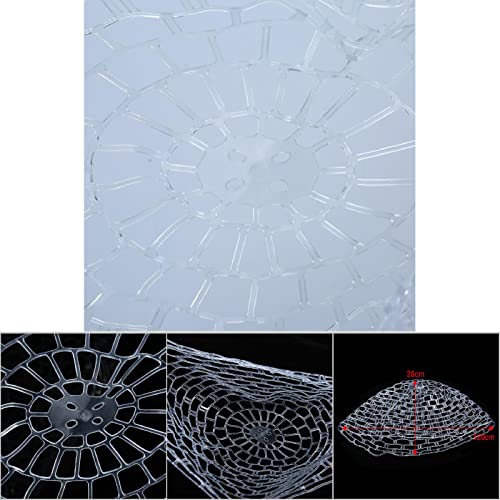 Fly Fishing Landing Net, Outdoor Fly Fishing Landing Net Clear Rubber Net Replacement Mesh Bag Fishing Net Replacement Accessory(Medium 100CM)