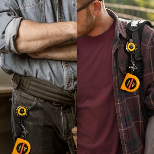 MNGARISTA Retractable Keychain Badge Reel Retractor Holder, 2 Pack - style: Modern