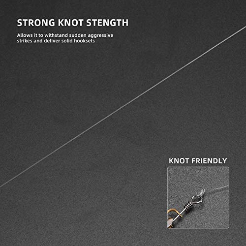 SF Monofilament Fishing Line Premium Spool X-Strong Mono Nylon Material Leader Line for Saltwater Freshwater 8/10/12/15/20/25/30/40/50/60/80/100LB - color: Clear, size: 15LB/0.015in/900Yds