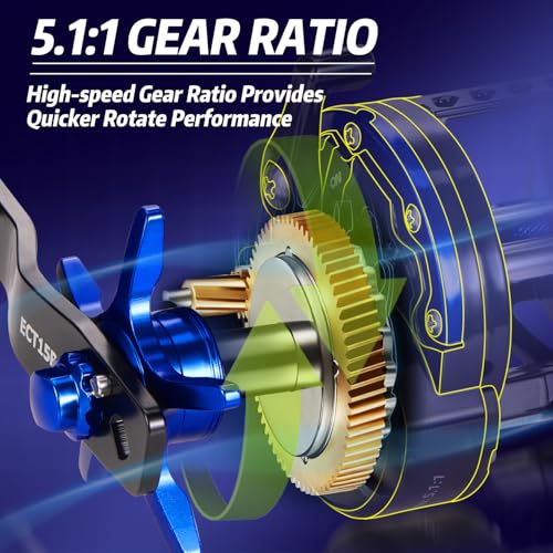 Sougayilang Inshore Saltwater Fishing Rods Combo, 7-Foot Spinning Rods and Casting Rods with Spinning/Trolling Reel - style: 7'0"casting Rod With Left Handed Reel