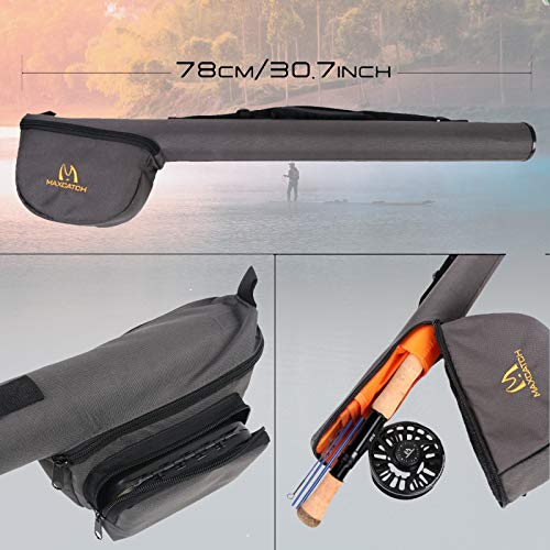 M MAXIMUMCATCH Maxcatch Predator Big Game and Saltwater Fly Fishing Rod: 7'11''/9'/9'2''/10', 4-Piece, 8/9/10/11/12 Weight - size: 9' 8wt 4 pieces, style: Saltwater Predator Fly Fishing Combo