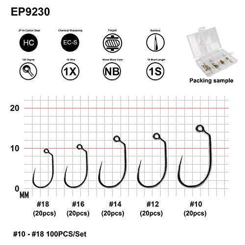 Eupheng Prime Assortment Barbless Fly Fishing Hooks Dry Wet Nymph Streamer Caddis Shrimp Pupea Jig Collection High Carbon Competition