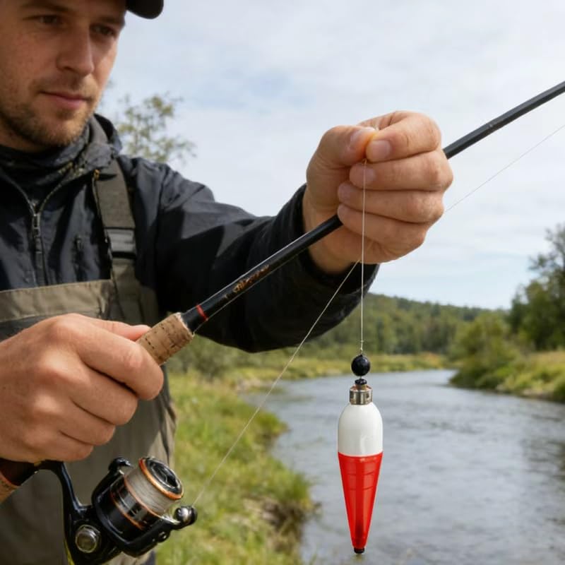 Double X Tackle A-Just-A-Bubble Water-Injected Fishing Float Red and White