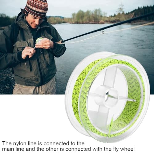 2PCS 164ft Fly Fishing Line – 8-Strand Line Floating Backing for Freshwater & Saltwater, High-Visibility Colors - color: Yellow&Black-30lb