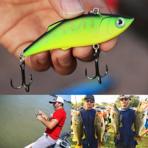 Sougayilang Minnow Fishing Lures Crankbaits Set Fishing Hard Baits Swimbaits Boat Topwater Lures for Trout Bass Perch Fishing - color: Style-B 10PCS