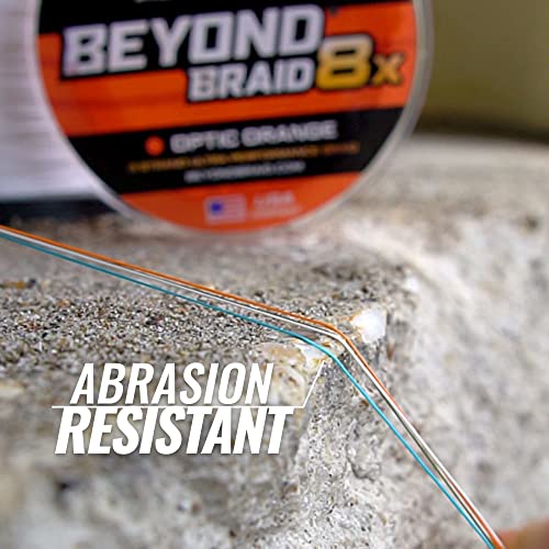 Beyond Braid Braided Fishing Line -Super Strong - Abrasion Resistant - No Stretch -Blue Camo, Moss Camo, White, Green, Pink, Blue, 4 Strand 8 Strand - color: Green 8X - No Fade, size: 20LB (150 Yards)