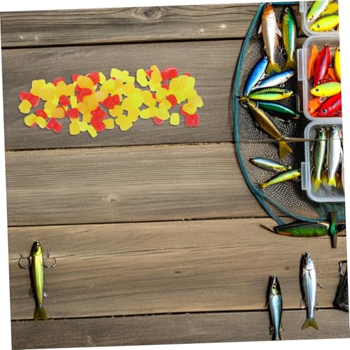 VICASKY 150pcs Floating Silicone Carp Lures Soft Artificial Corn Baits Simulation Fishing Bait for Freshwater Trout and Carp Fishing