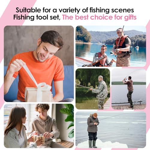 Fishing Tools Kit-Stainless Steel Fishing Pliers, Fish Lip Gripper, Multi-Functional Jaw Anti-Corrosion, Fishmen Must Have Fishing Gear - color: Pink
