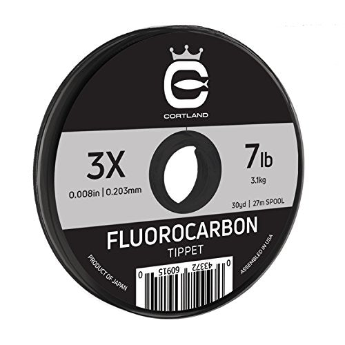 Cortland Fluorocarbon Tippet 30yd - size: 3X - 7lb